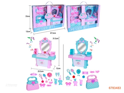 BEAUTY SET W/LIGHT/MUSIC W/O 2AA BATTERIES 2ASTD