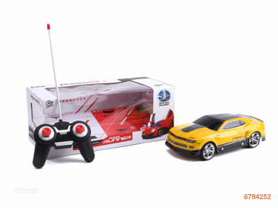 1：18 4CHANNELS R/C CAR W/LIGHT W/O 4AA BATTERIES IN CAR,2AA BATTERIES IN CONTROLLER 2COLOUR