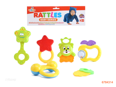 BABY RATTLE 6PCS