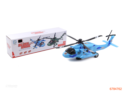 1:35 B/O HELICOPTER W/3LIGHT,MUSIC W/O 3AA BATTERIES 2COLOUR