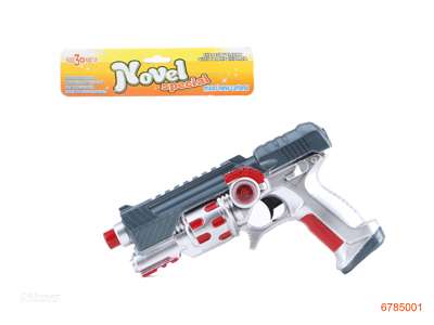 SOUND GUN W/LIGHT,VIBRATION,VOICE W/O 2AA BATTERIES