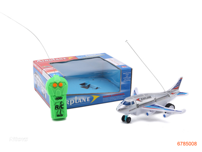 2CHANNELS R/C AIRLINER W/LIGHT W/O 2AA BARRERIES IN FUSELAGE ,2AA BATTERIES CONTROLLER 2COLOUR