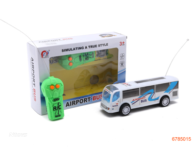 2CHANNELS R/C AIRPORT BUS W/LIGHT W/O 3AA BARRERIES IN FUSELAGE ,2AA BATTERIES CONTROLLER 2COLOUR