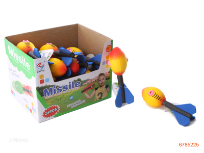 17CM MISSILE W/WHISTLE 24PCS/BOX