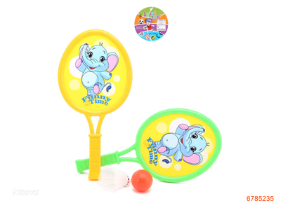 CARTOON BADMINTON RACKETS