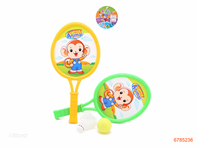 CARTOON BADMINTON RACKETS