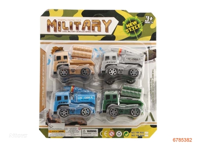 P/B MILITARY CAR 4PCS