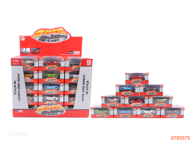 FREE WHEEL DIE-CAST CAR,60PCS/DISPLAY BOX,16ASTD 8COLOUR