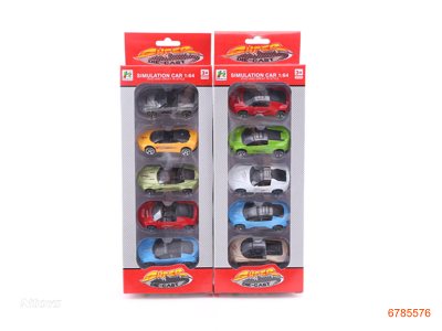 FREE WHEEL DIE-CAST CAR,5PCS,16ASTD 8COLOUR