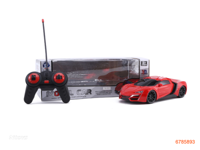 1:16 4CHANNELS R/C CAR,W/3D LIGHT,W/O 4AA BATTERIES IN CAR,2AA BATTERIES IN CONTROLLER,2COLOUR