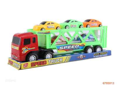 F/P TRUCK W/5PCS FREE WHEEL RACE CAR 2COLOUR