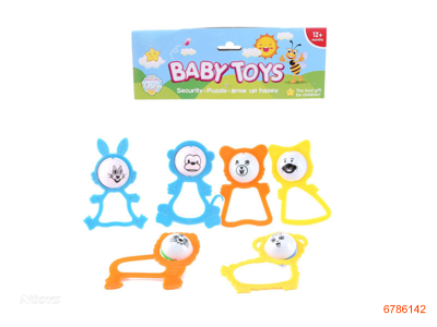 BABY RATTLE SET.6PCS