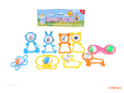 BABY RATTLE SET.9PCS