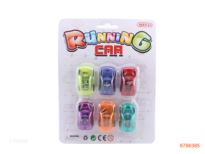 P/B CAR.6PCS 8ASTD 8COLOUR