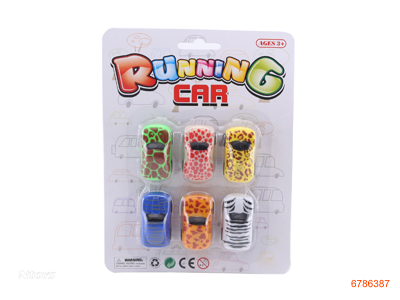 P/B CAR.6PCS 8ASTD 8COLOUR