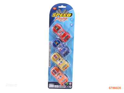 P/B  POLICE CAR.4PCS.2ASTD 4COLOUR