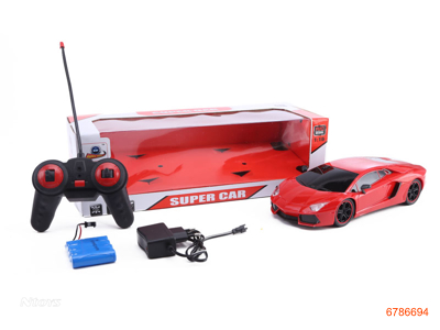 1:16 R/C CAR.W/LIGHT/4.8V BATTERIES IN CAR/CHARGER,W/O 2AA BATTERIES IN CONTROLLER