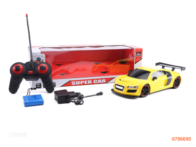 1:16 R/C CAR.W/LIGHT/4.8V BATTERIES IN CAR/CHARGER,W/O 2AA BATTERIES IN CONTROLLER