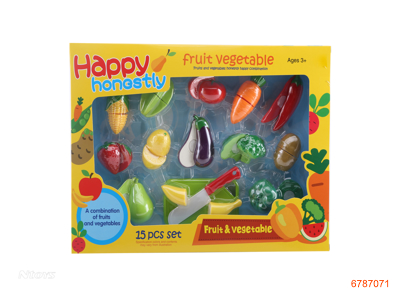 FRUIT AND VEGETABLE SET.15PCS