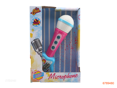 MUSICAL MICROPHONE W/LIGHT/MUSIC W/O 2AA BATTERIES