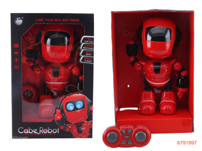 R/C ROBOT W/LIGHT/MUSIC/SOUND W/O 4AA BATTERIES IN ROBOT/2AA BATTERIES IN CONTROLLER
