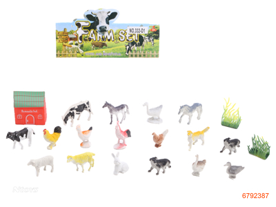 FARM ANIMALS SET 20PCS