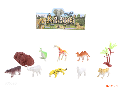 WILDLIFE ANIMAL SET 10PCS