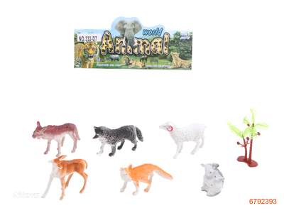 WILDLIFE ANIMAL SET 7PCS