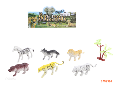 WILDLIFE ANIMAL SET 7PCS