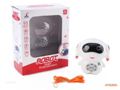 B/O ROBOT STORY MACHINE,W/LIGHT/MUSIC/SOUND,W/O 3*AAA BATTERIES,2COLOUR