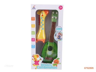 MUSICAL INSTRUMENT SET,W/LIGHT/MUSIC/SOUND,W/O 3AAA BATTERIES,2COLOUR