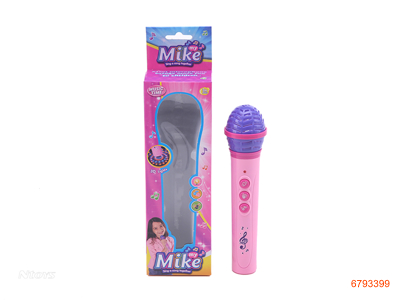 MICROPHONE W/LIGHT/MUSIC W/O 2*AA BATTERIES