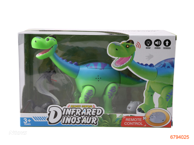 INFRARED R/C DINOSAUR,W/O 3*AA BATTERIES IN BODY,W/3*AG13 BATTERIES IN CONTROLLER