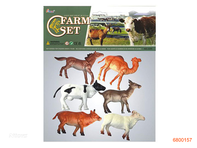 PASTURE ANIMALS 6PCS