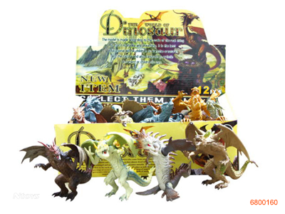 PVC 6''DINOSAUR 12PCS/BOX