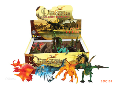 PVC 6''DINOSAUR 12PCS/BOX