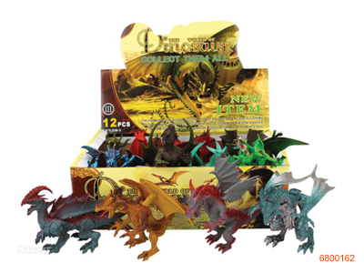 PVC 6''DINOSAUR 12PCS/BOX