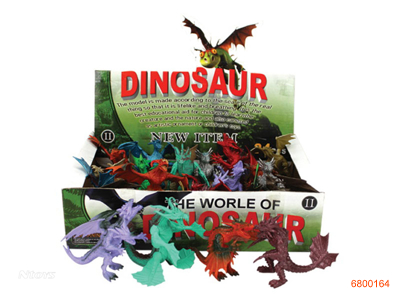 PVC 4''DINOSAUR 24PCS/BOX 12ASTD