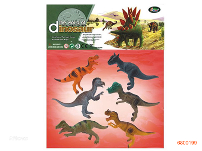 PVC COTTON FILING DINOSAUR W/WHISTLE