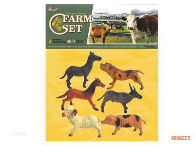 PVC COTTON FILING PASTURE ANIMAL W/WHISTLE