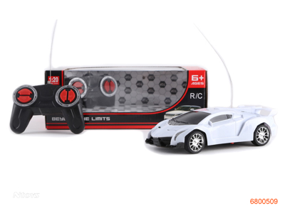 1:20 4CHANNELS R/C CAR W/O 3AA BATTERIES IN CAR 2AA BATTERIES IN CONTROLLER 3COLOUR