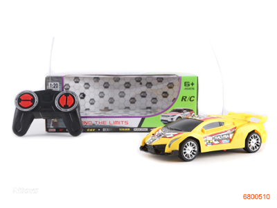 1:20 4CHANNELS R/C CAR W/O 3AA BATTERIES IN CAR 2AA BATTERIES IN CONTROLLER 2COLOUR