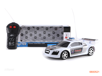 1:22 2CHANNELS R/C POLICE CAR W/O 3AA BATTERIES IN CAR 2AA BATTERIES IN CONTROLLER 2COLOUR