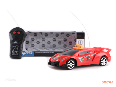 1:22 2CHANNELS R/C TAXI CAR W/O 3AA BATTERIES IN CAR 2AA BATTERIES IN CONTROLLER 2COLOUR