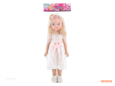 18''FASHION DOLL W/MUSIC/2PCS BUTTON BATTERIES