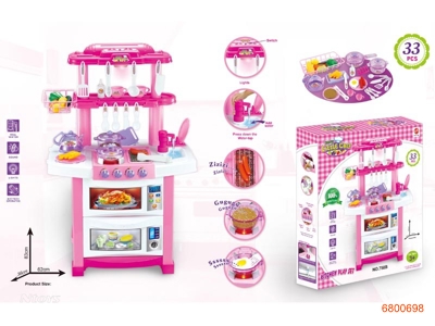 81CM KITCHEN SET,W/SOUND/LIGHT,W/O 3*AA BATTERIES