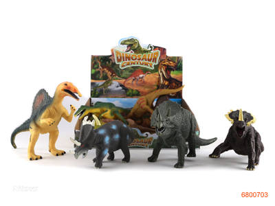 VINYL DINOSAUR.8PCS/BOX.8ASTD