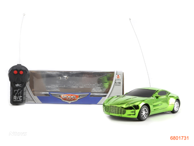 1:18 2CHANNELS R/C CAR.W/O 3AA BATTERIES IN CAR.2AA BATTERIES IN CONTROLLER.3COLOUR