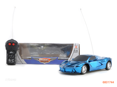 1:18 2CHANNELS R/C CAR.W/O 3AA BATTERIES IN CAR.2AA BATTERIES IN CONTROLLER.3COLOUR