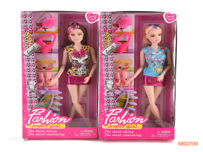 11''SOLID BADY FASHION DOLL SET,2ASTD